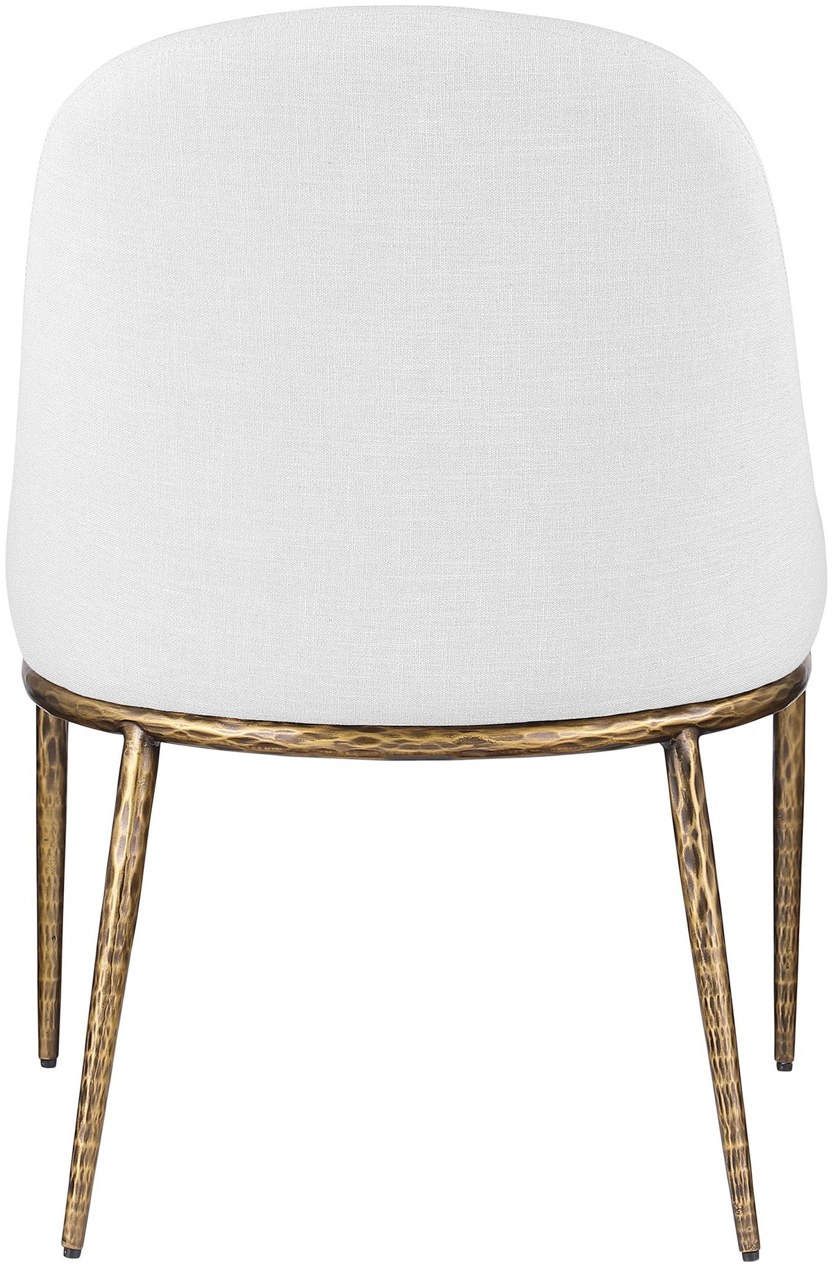 Ferro - Upholstered Dining Side Chair With Brushed Gold Legs