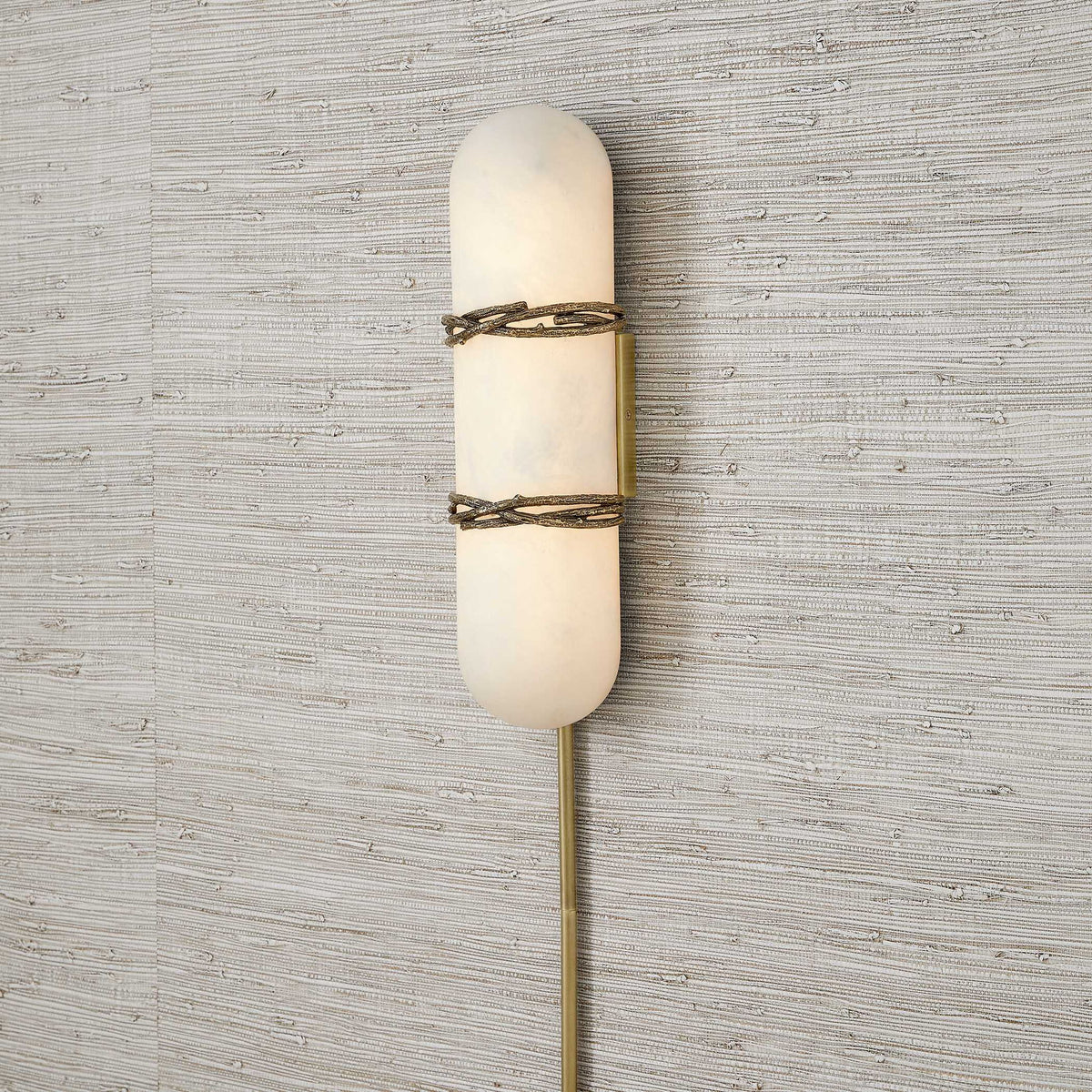 Entangled Vine - 1 Light Sconce - Brass / White