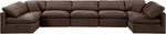 Indulge - Velvet 7 Piece Modular U-Shaped Sectional