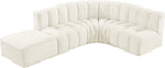 Arc - Velvet 5 Piece Corner Modular Sofa