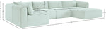 Shaggy - 5 Piece Modular U-Shaped Sectional