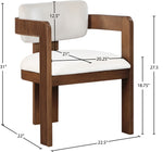 Sacha - Velvet Dining Chair With Brown Base (Set of 2)