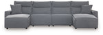 Modmax II - Reclining Sectional - Salt And Pepper