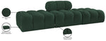 Ames - 3 Piece Boucle Upholstered Modular Sofa With 2 Backless Seats