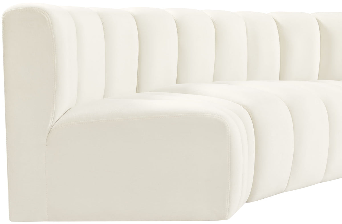 Arc - Velvet 8 Piece U-Shaped Modular Sofa