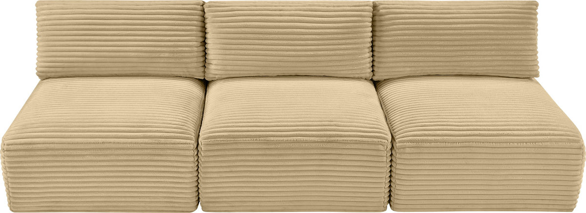 Shaggy - 3 Seat Modular Armless Sofa