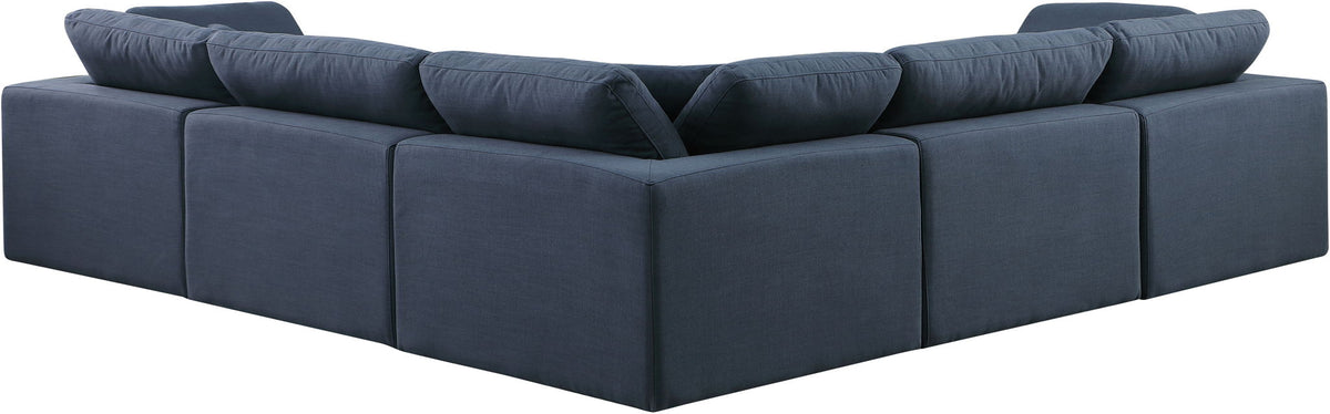 Comfy - 5 Piece Linen Modular Corner Sectional