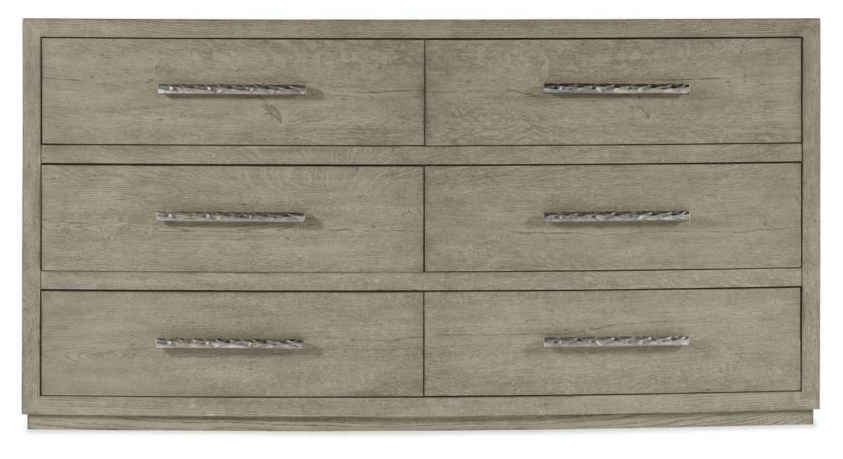 Linville Falls - Chimney Gap 6-Drawer Dresser - Gray