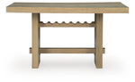 Lasinger - Rectangular Dining Room Counter Table - Light Brown