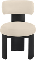 Atelier - Vegan Leather Upholstered Dining Chair (Set of 2) - Black Frame