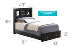 Glory Furniture - Burlington - Storage Bed