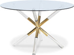Mercury - Glass Dining Table - Silver