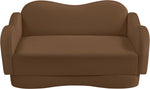 Bloom - Velvet Loveseat - Saddle