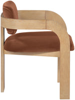 Cedra - Velvet Performance Fabric Upholstered Dining Chair (Set of 2) - Cognac