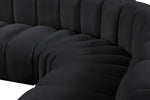 Arc - Velvet 5 Piece Corner Modular Sofa
