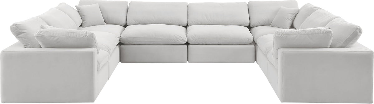 Comfy - 8 Piece Velvet Modular Sectional