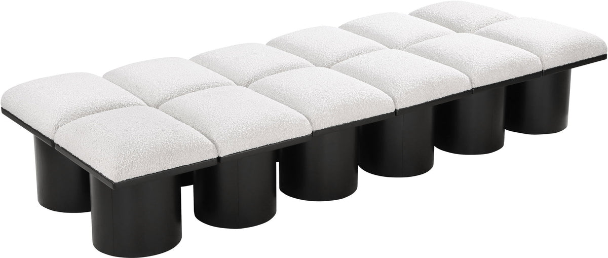 Pavilion - 12 Piece Modular Bench With Black Base