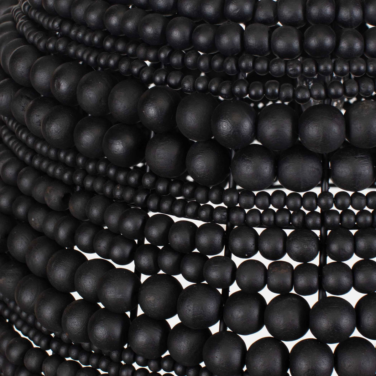 Persephone - Bead 1 Light Pendant - Black