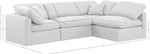 Indulge - Linen 4 Piece Modular Sectional - White