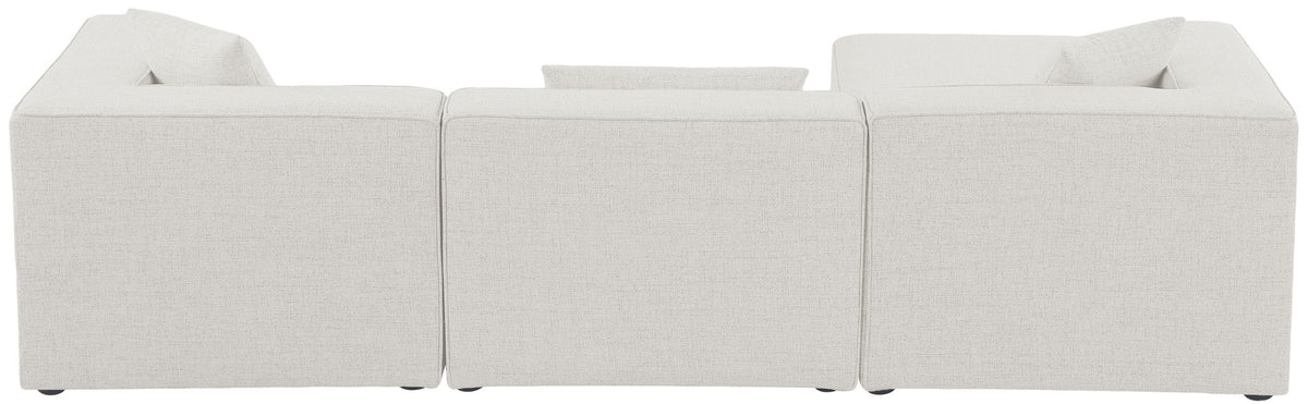 Cube - Linen 4 Piece Modular Sectional With Chaise