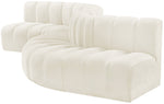 Arc - Velvet 6 Piece Curved Modular Sofa