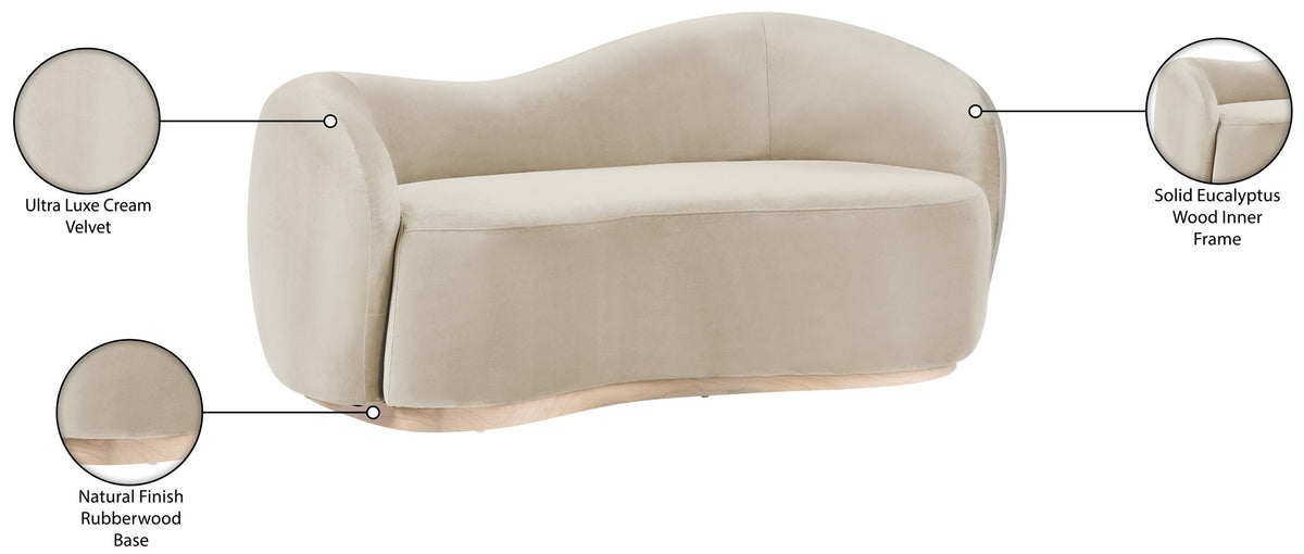Gustavo - Velvet Upholstered Loveseat
