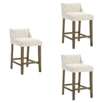 Fauna - Modern Transitional Wood Counter Height Kitchen Bar Stool