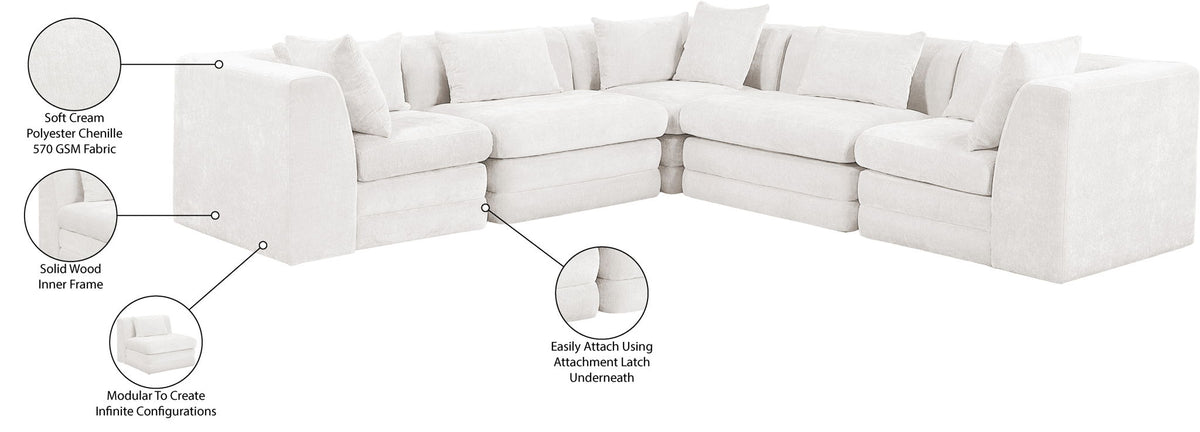Stellar - 5 Piece Upholstered Modular Sectional