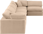Comfy - 5 Piece Velvet Modular Sectional