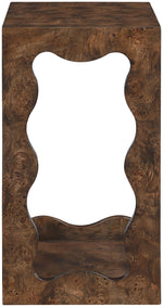 Vassa - Burl Veneer End Table