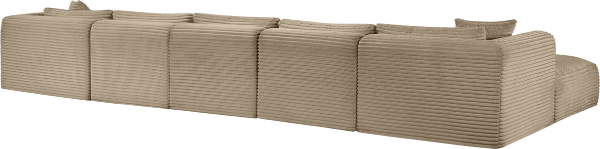 Shaggy - Fabric 7 Piece Modular Sectional With 2 Ottomans
