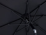 Fiji - Aluminum Patio Umbrella With Round White And Black Base