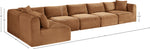 Shaggy - Fabric 6 Piece Modular Sectional