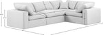 Comfy - 4 Piece Linen Fabric Modular Sectional