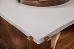Lincoln - Square Coffee Table With Casters - Warm Walnut
