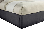 Adam - Chenille Fabric Bed With 89" Headboard