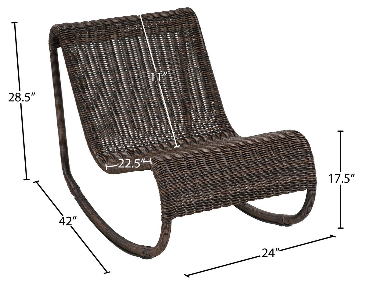 Antigua - Wicker Outdoor Patio Rocking Chair