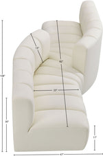 Arc - Faux Leather 4 Piece Sofa
