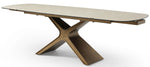 9368 - Dining Table With Extensions - Taupe