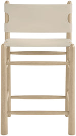 Santos - Upholstered Counter Stool With Stained Natural Base