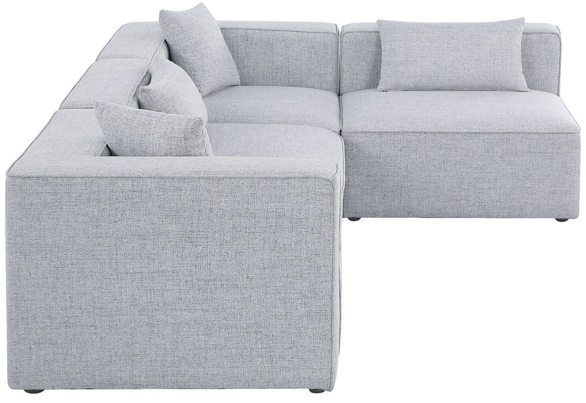 Cube - Linen 4 Piece Modular Corner Sectional