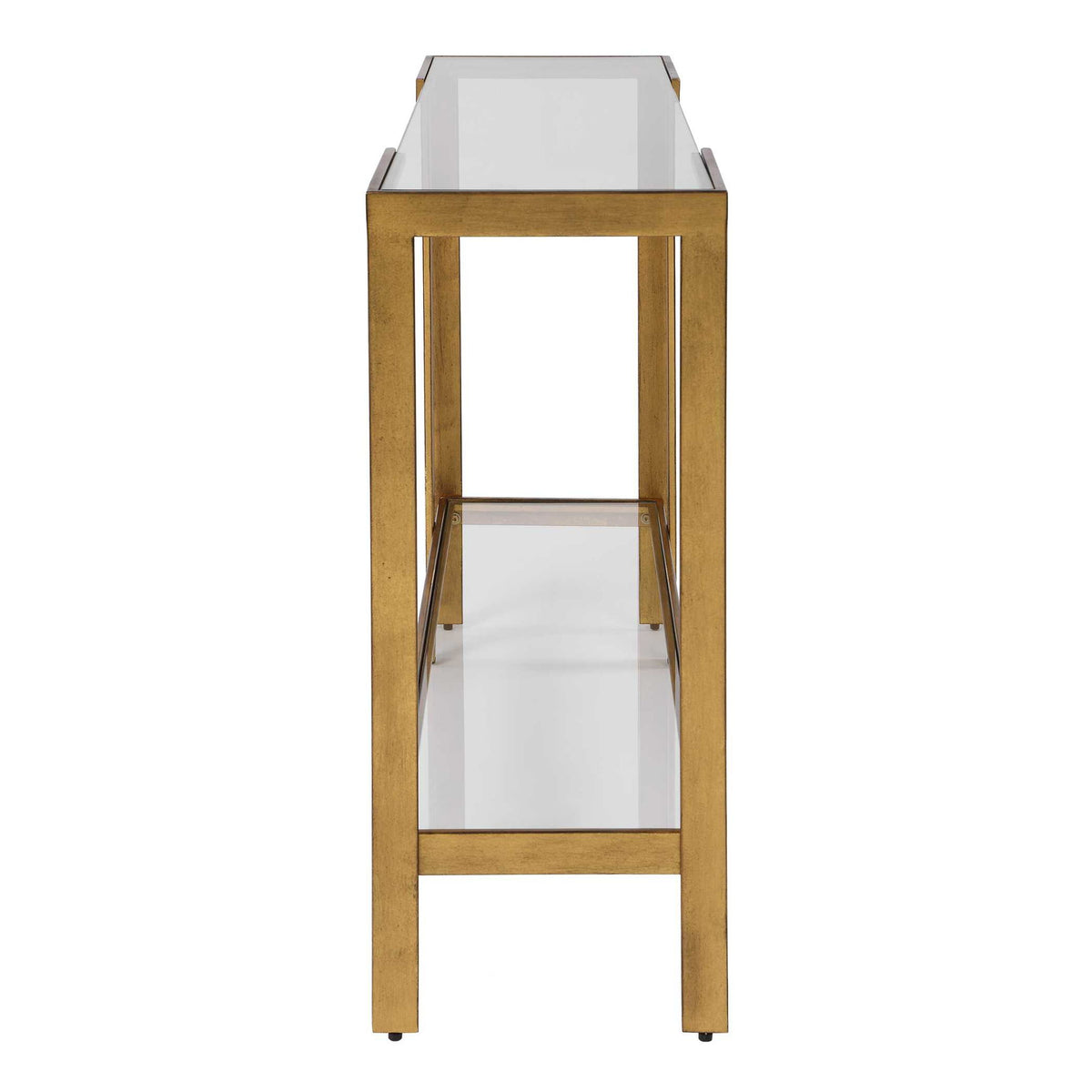 Kendrick - Glass Console Table - Gold