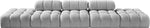Ames - 5 Piece Boucle Upholstered Modular Sofa With 2 Armless Seats