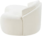 Caspian - Chenille Fabric Upholstered Loveseat