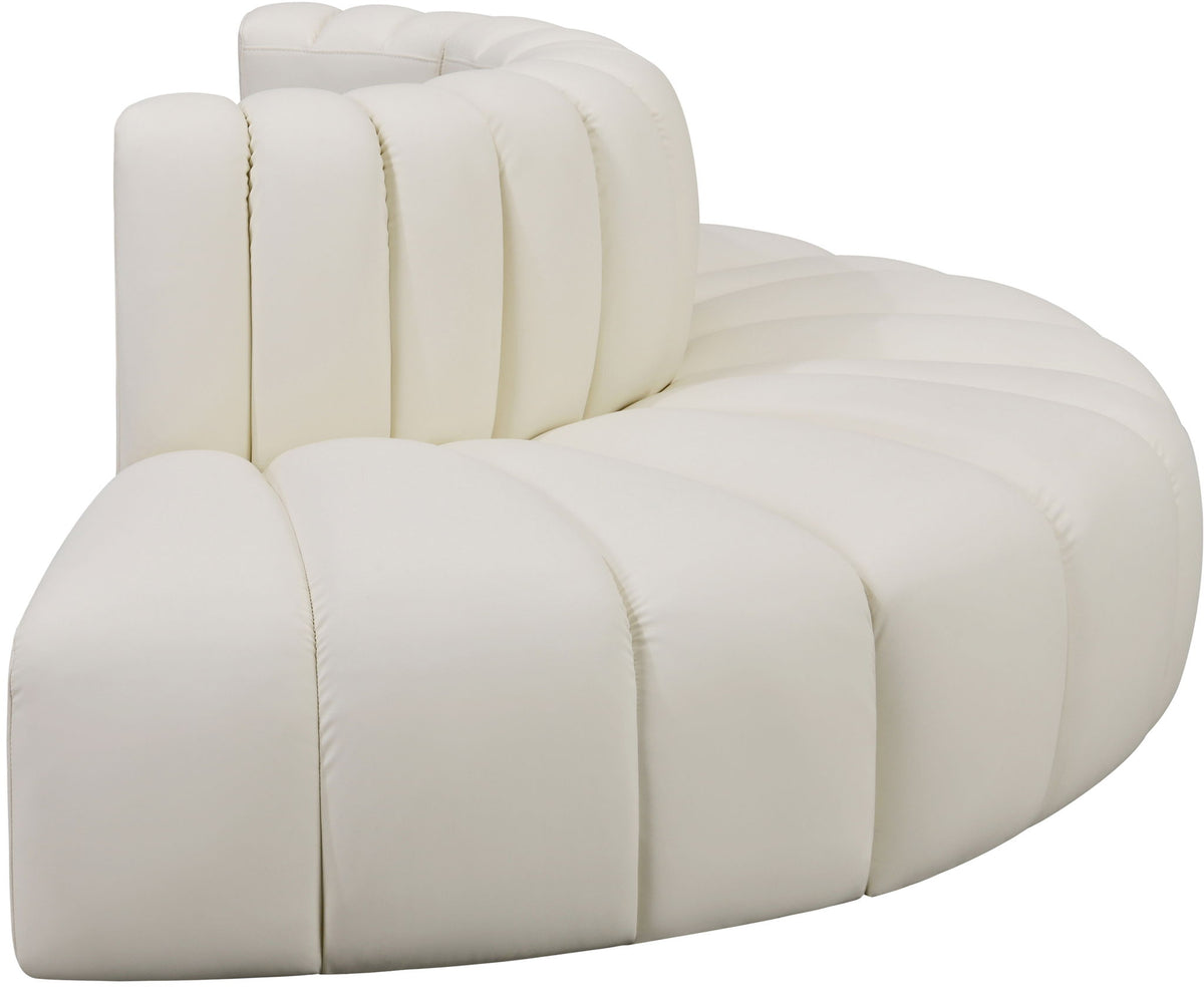 Arc - Faux Leather 4 Piece Modular Sofa