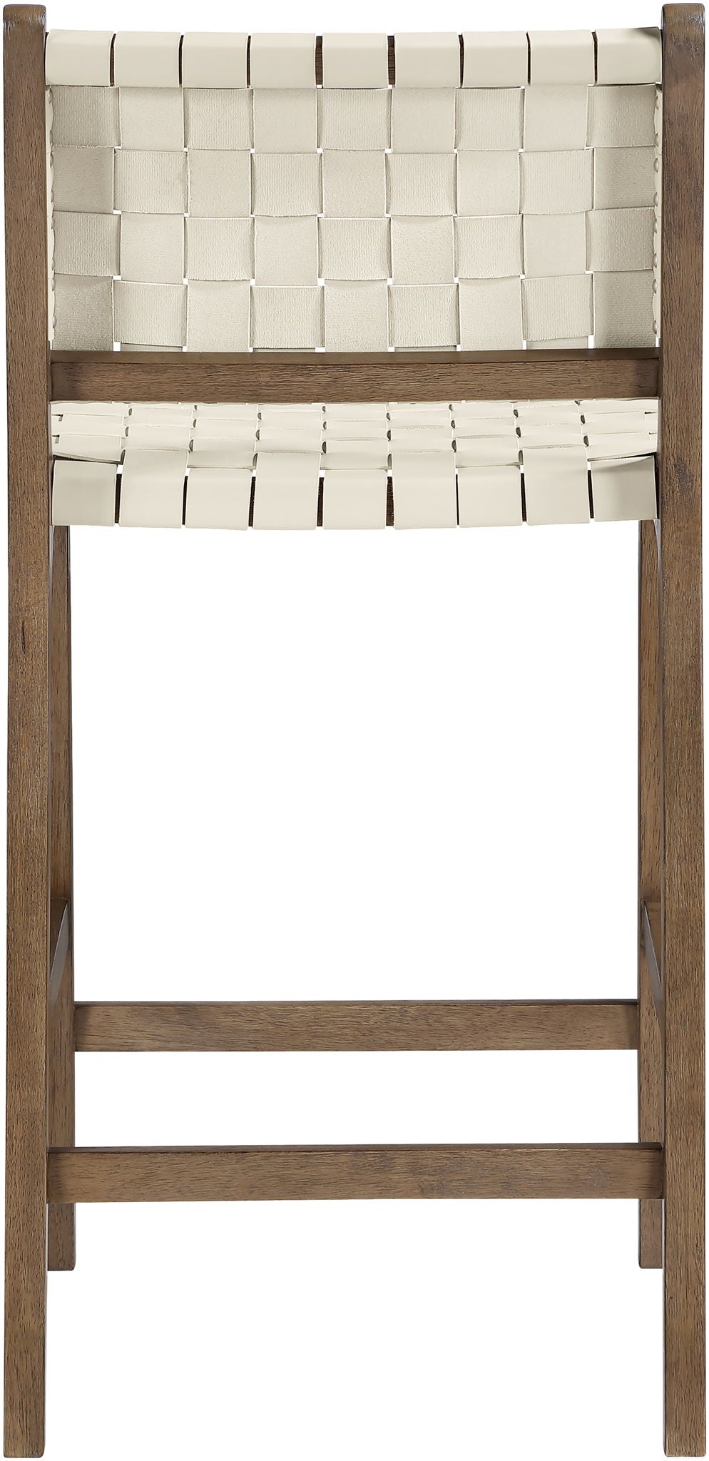 Entwine - Vegan Leather Upholstered Counter Stool - Painted Brown