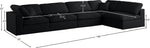 Plush - 5 Piece Modular Sectional