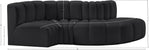 Arc - Faux Leather 4 Piece L-Shaped Modular Sofa