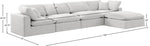 Comfy - 5 Piece Velvet Modular Sectional With Chaise