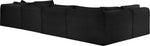 Shaggy - 6 Piece Modular U-Shaped Armless Sectional